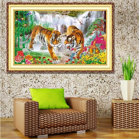 Tigers With Waterfalls